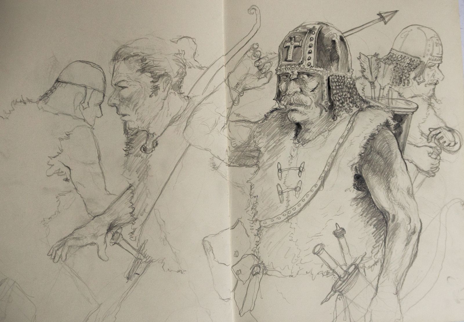 Gökmen Sanat öğrenci çalışması — eskiz defteri karakter çalışmaları